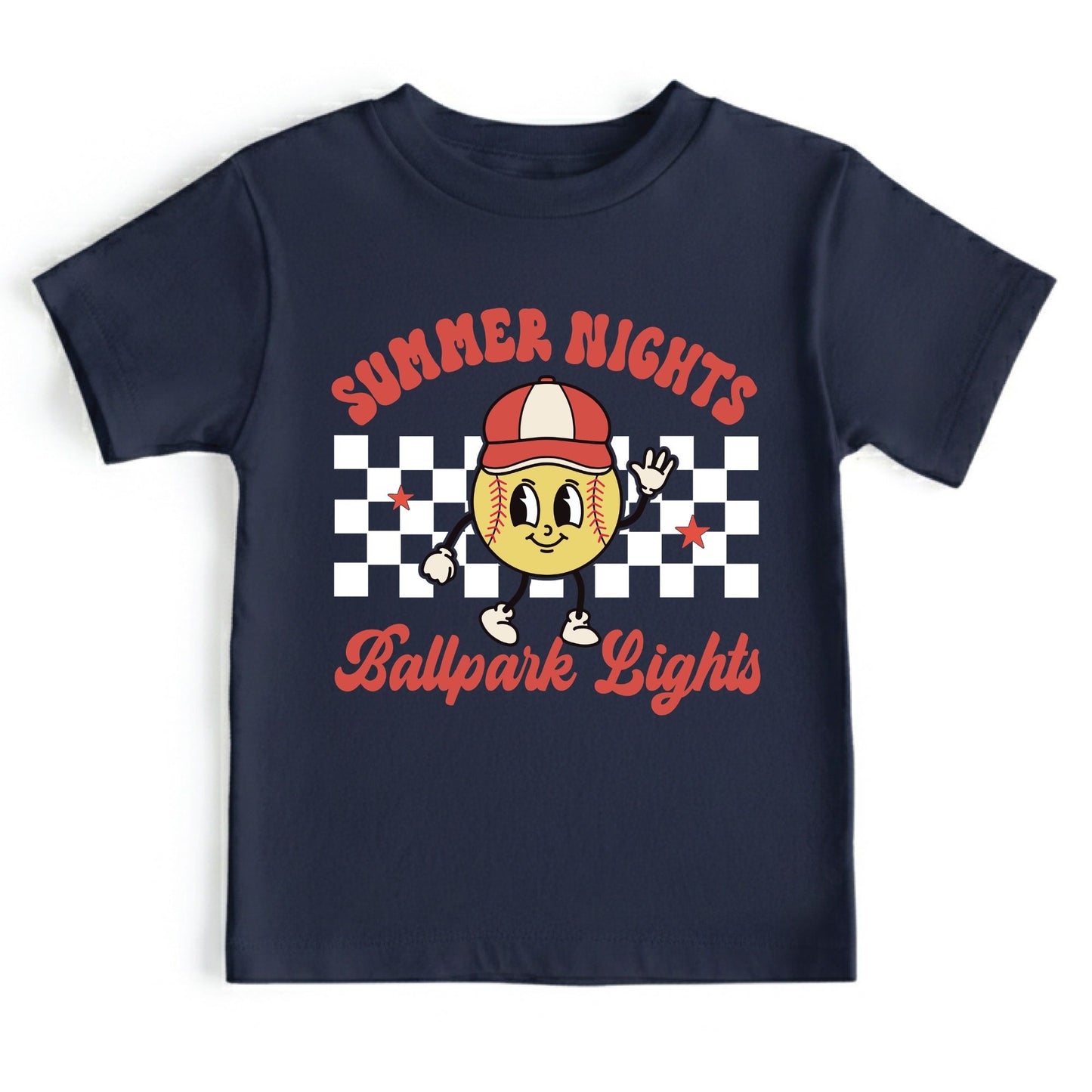 Summer Nights Ballpark Lights Youth Shirt