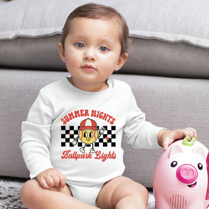 Summer Nights Ballpark Lights Youth Shirt