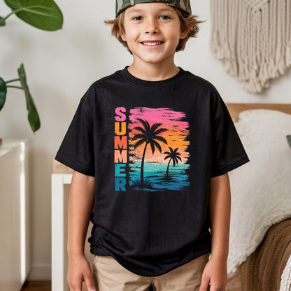 Summer Time Retro Ice Cream Truck DTF Transfer Ready to Press Beach Vacation UV DTF Sticker Popsicle Heat Transfer for Shirts