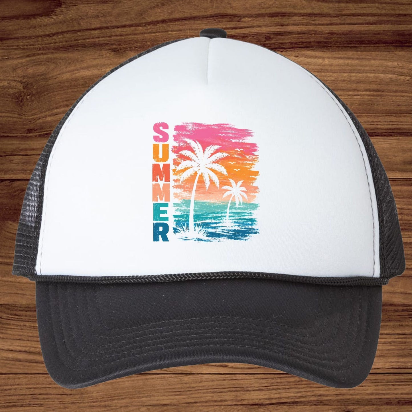 Summer Time Retro Ice Cream Truck DTF Transfer Ready to Press Beach Vacation UV DTF Sticker Popsicle Heat Transfer for Shirts