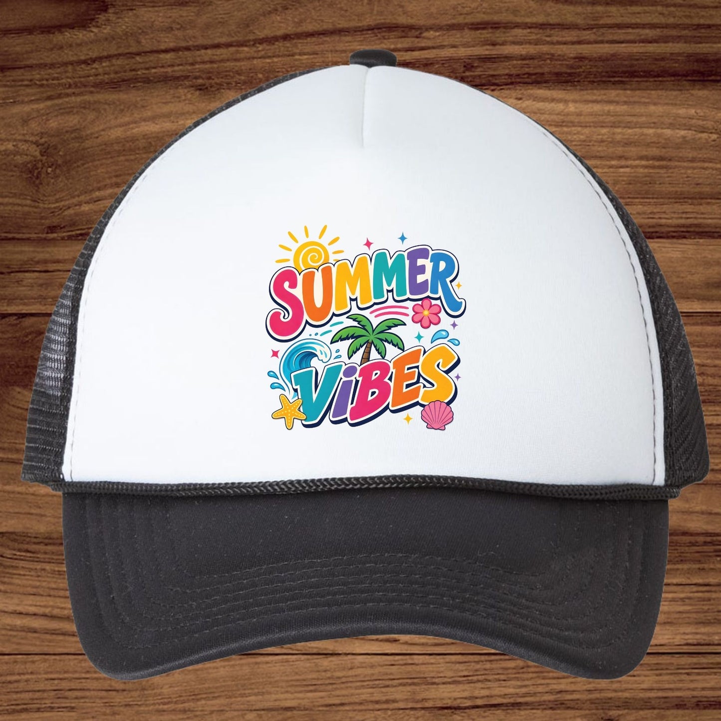 Sun Kissed Retro Sunset Beach DTF Transfer Ready to Press Summer Vacation UV DTF Sticker Typography Palm Trees Heat Transfer for Shirts