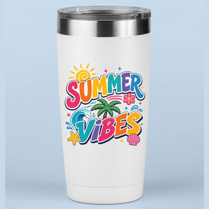 Sun Kissed Retro Sunset Beach DTF Transfer Ready to Press Summer Vacation UV DTF Sticker Typography Palm Trees Heat Transfer for Shirts