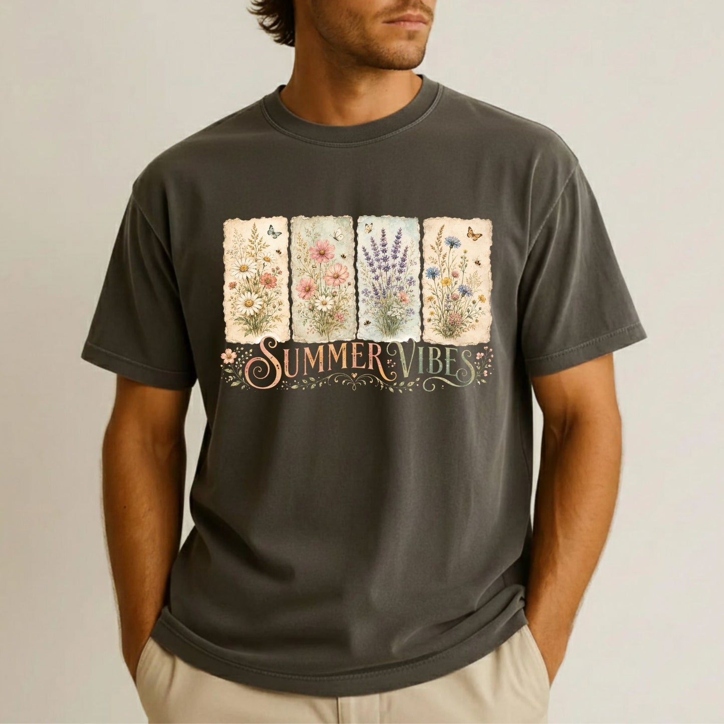 Sun Sand Surf Retro Coastal Beach DTF Transfer Ready to Press Summer Vacation UV DTF Sticker Wave & Palms Heat Transfer for Shirts