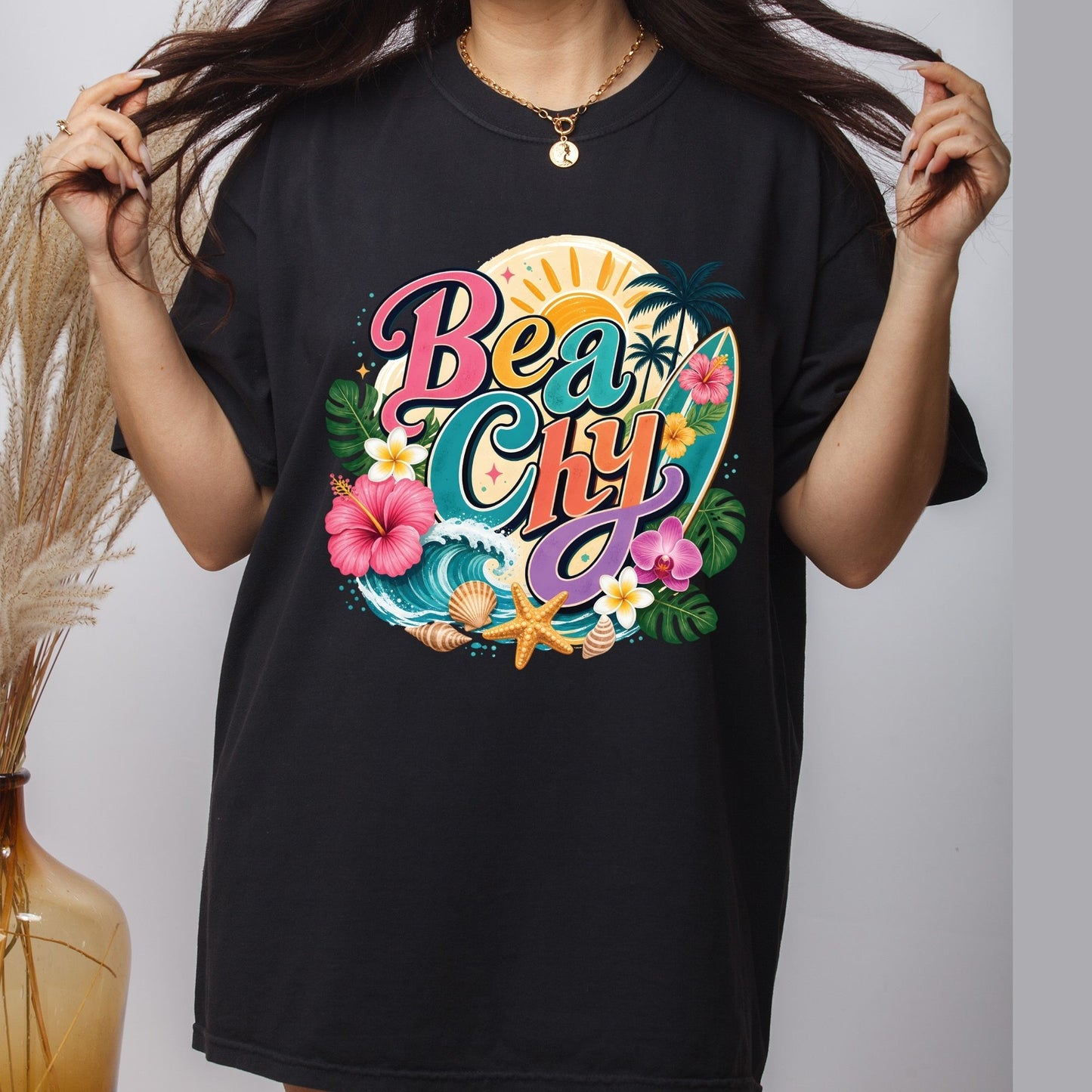 Sunny Days & Starry Nights Retro Camper DTF Transfer Ready to Press Summer Camping UV DTF Sticker Beach Palm Tree Heat Transfer for Shirts