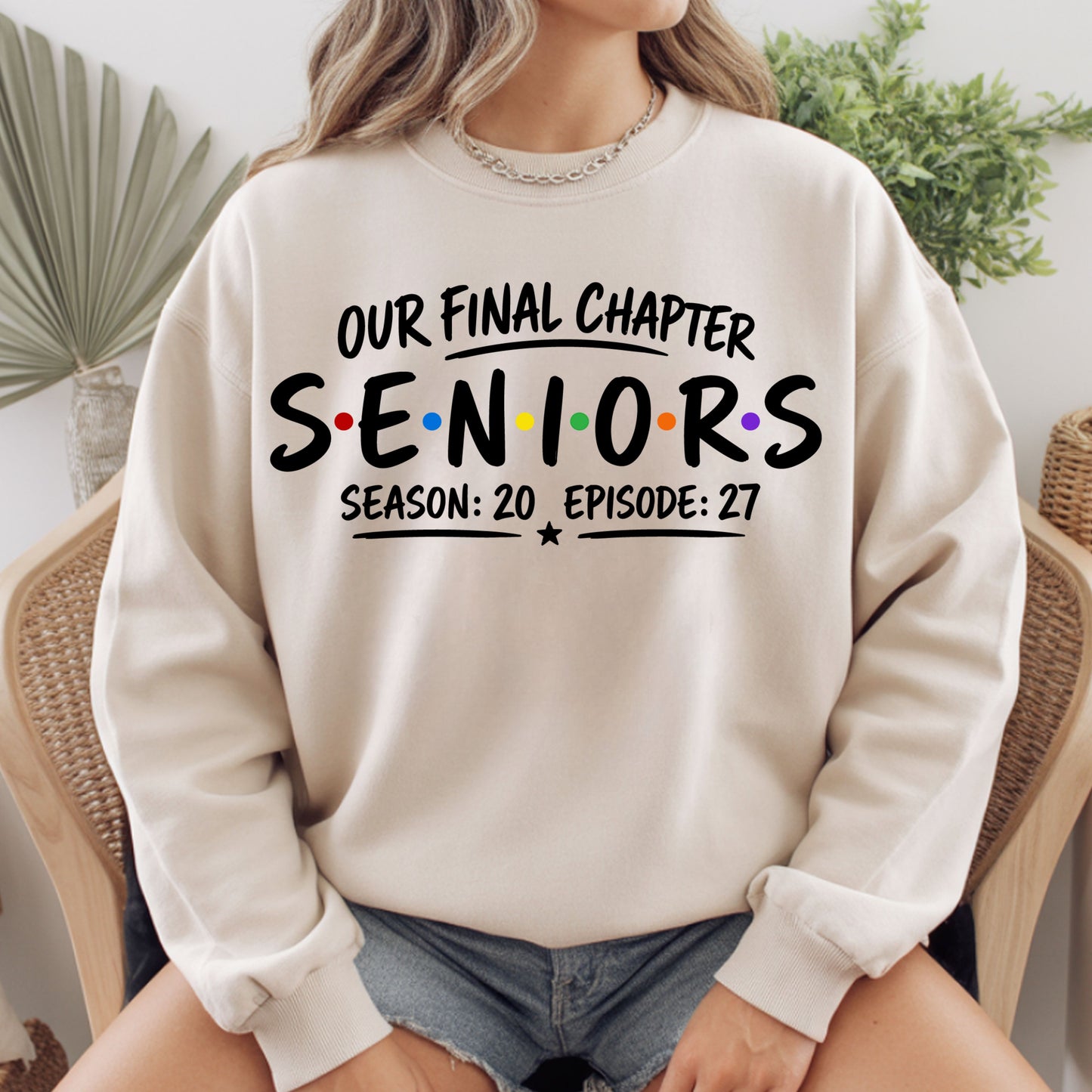 Seniors Our Final Chapter Class of 2027 T-Shirt, Friends Season 20 Episode 27 Graduation Tee