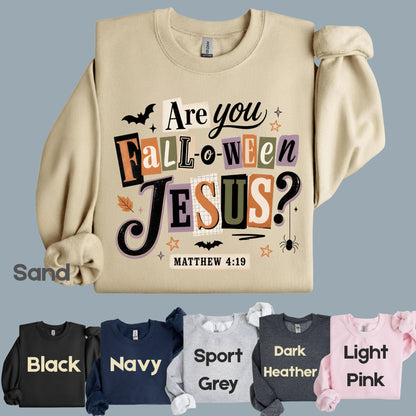 Are You Falloween Jesus Christian Halloween T-Shirt, Matthew 4:19 Ransom Note Tee