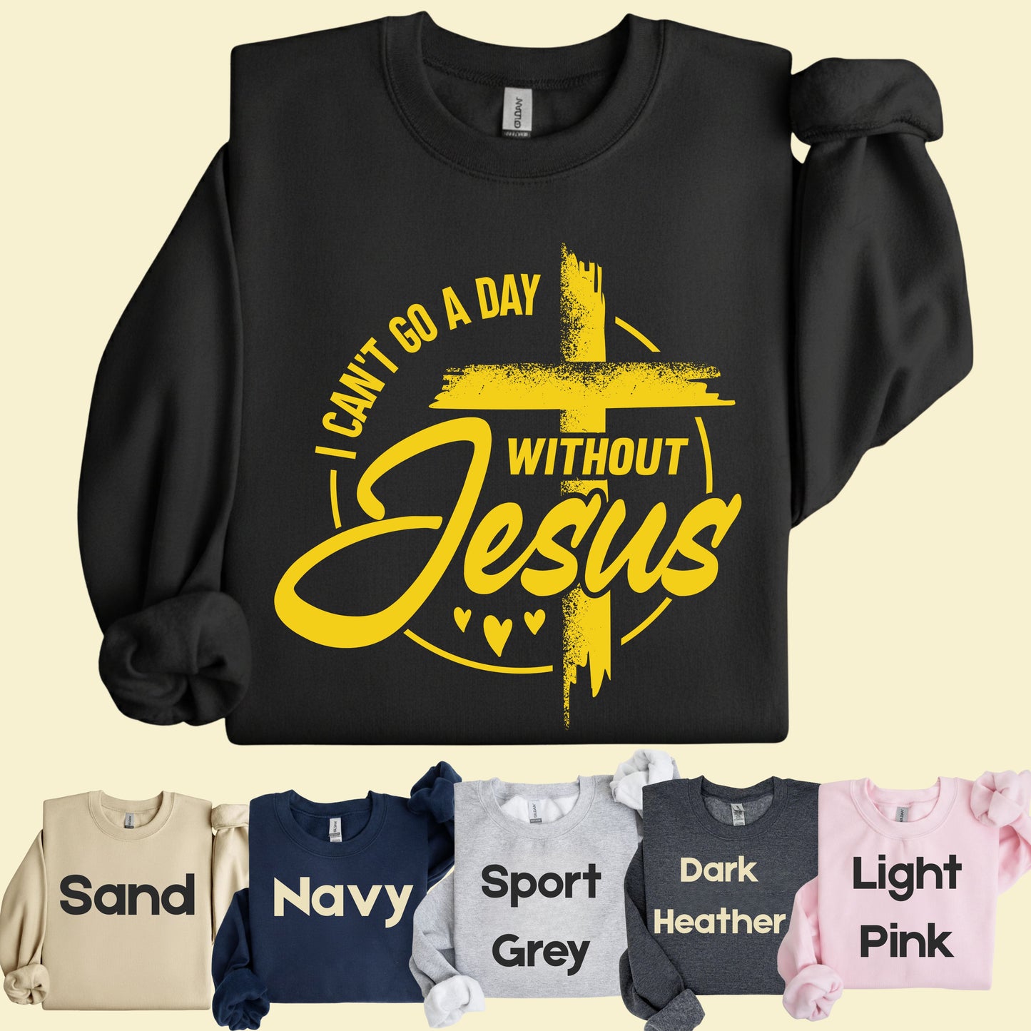 Christian Sweatshirts Jesus Comfort Colors Shirts Streetwear Pastor Gifts for Her Him Unisex Hoodies Catholic Clothing Baptism Tees