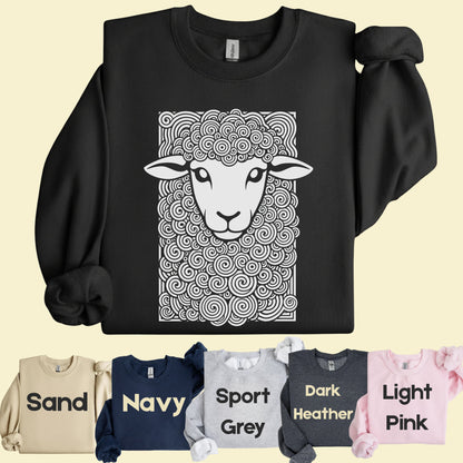 Cute Sheep Swirls Comfort Colors T Shirt