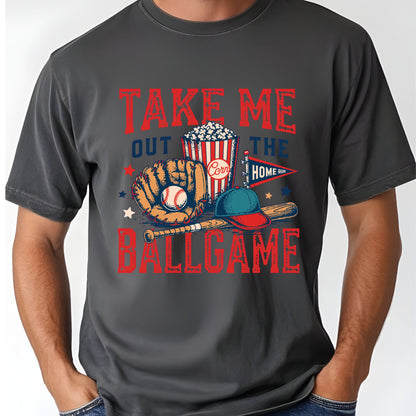 Take Me Out To The Ballgame Comfort Colors T Shirt Baseball Youth Tee Vintage Sports Children Sweatshirt Game Day Graphic Kids Apparel Gameday Gift