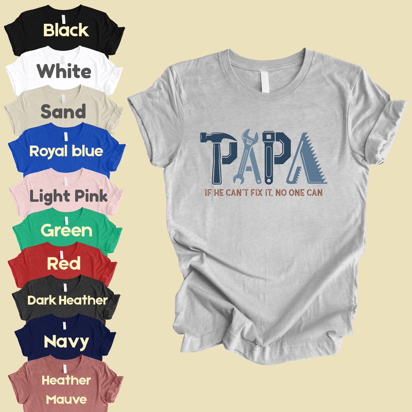 Papa Comfort Colors T Shirt