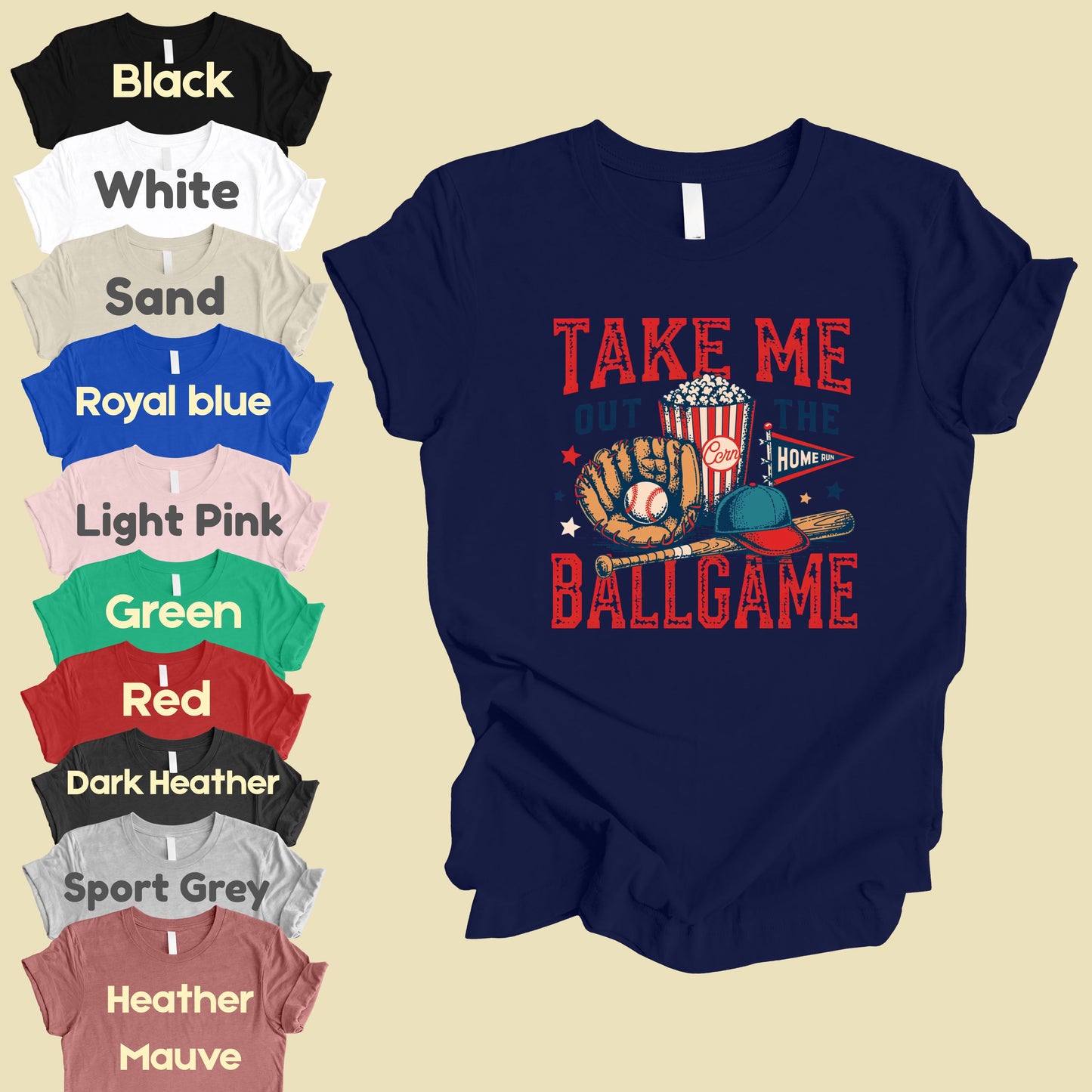 Take Me Out To The Ballgame Comfort Colors T Shirt