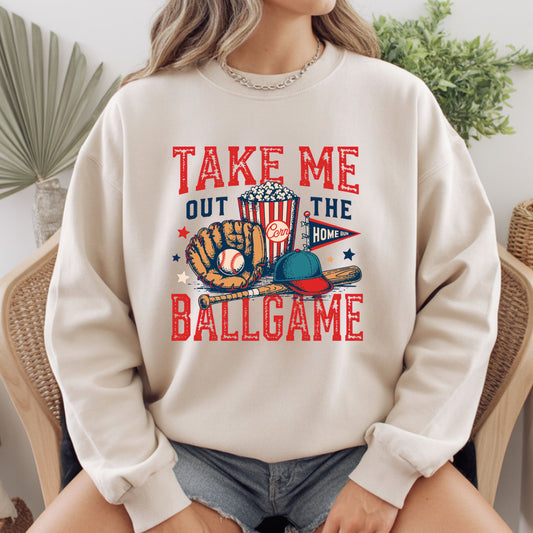Take Me Out To The Ballgame Comfort Colors T Shirt Baseball Youth Tee Vintage Sports Children Sweatshirt Game Day Graphic Kids Apparel Gameday Gift