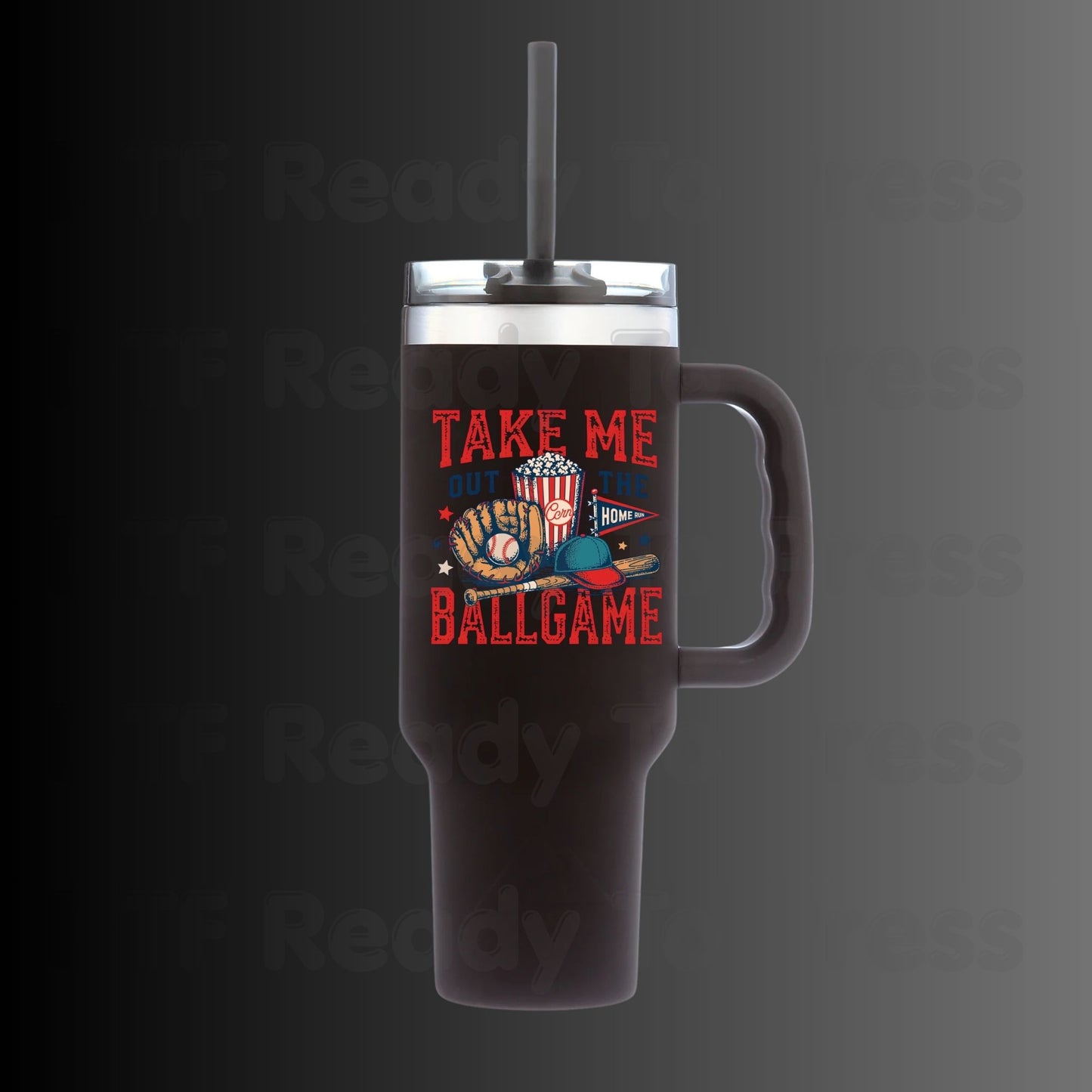 Take Me Out To The Ballgame DTF Transfer Ready to Press Baseball Popcorn Glove Bat Heat Transfer For Shirts Sports Graphic UV Sticker Prints