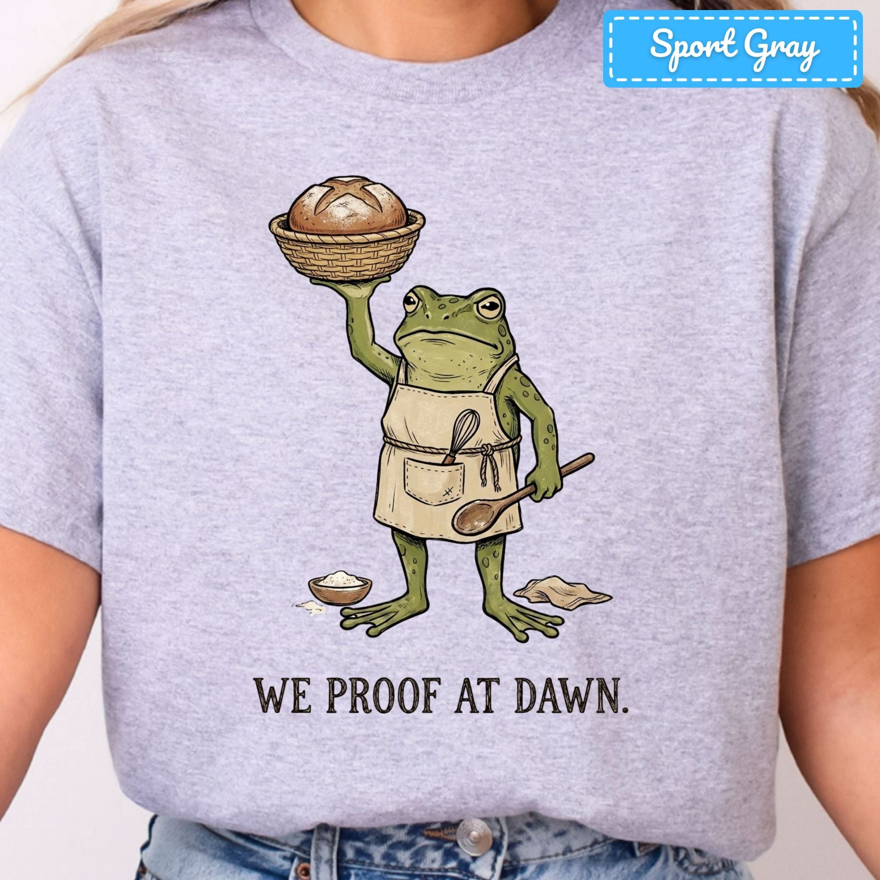 Thanksgiving Frog Baker T-Shirt, Sourdough Bread Sweatshirt, Baking Tee