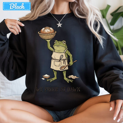 Thanksgiving Frog Baker T-Shirt, Sourdough Bread Sweatshirt, Baking Tee