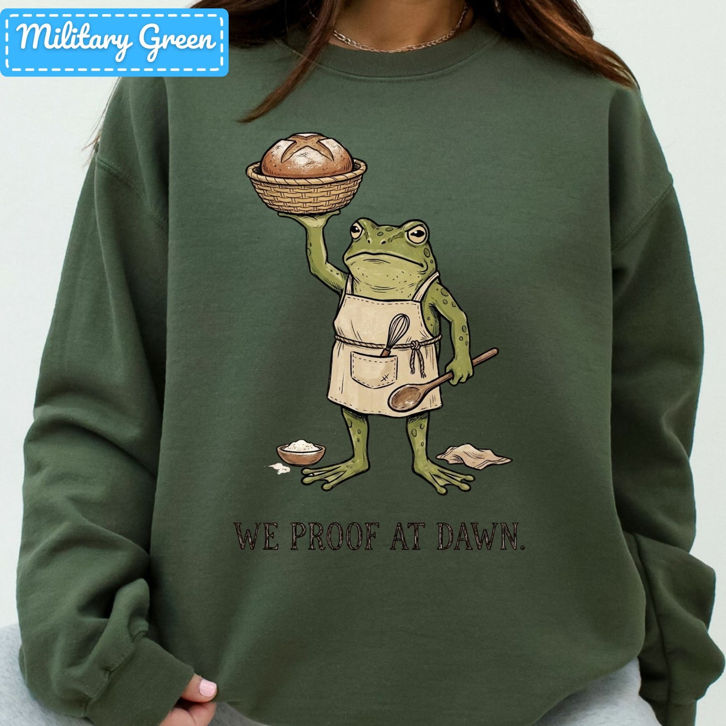 Thanksgiving Frog Baker T-Shirt, Sourdough Bread Sweatshirt, Baking Tee
