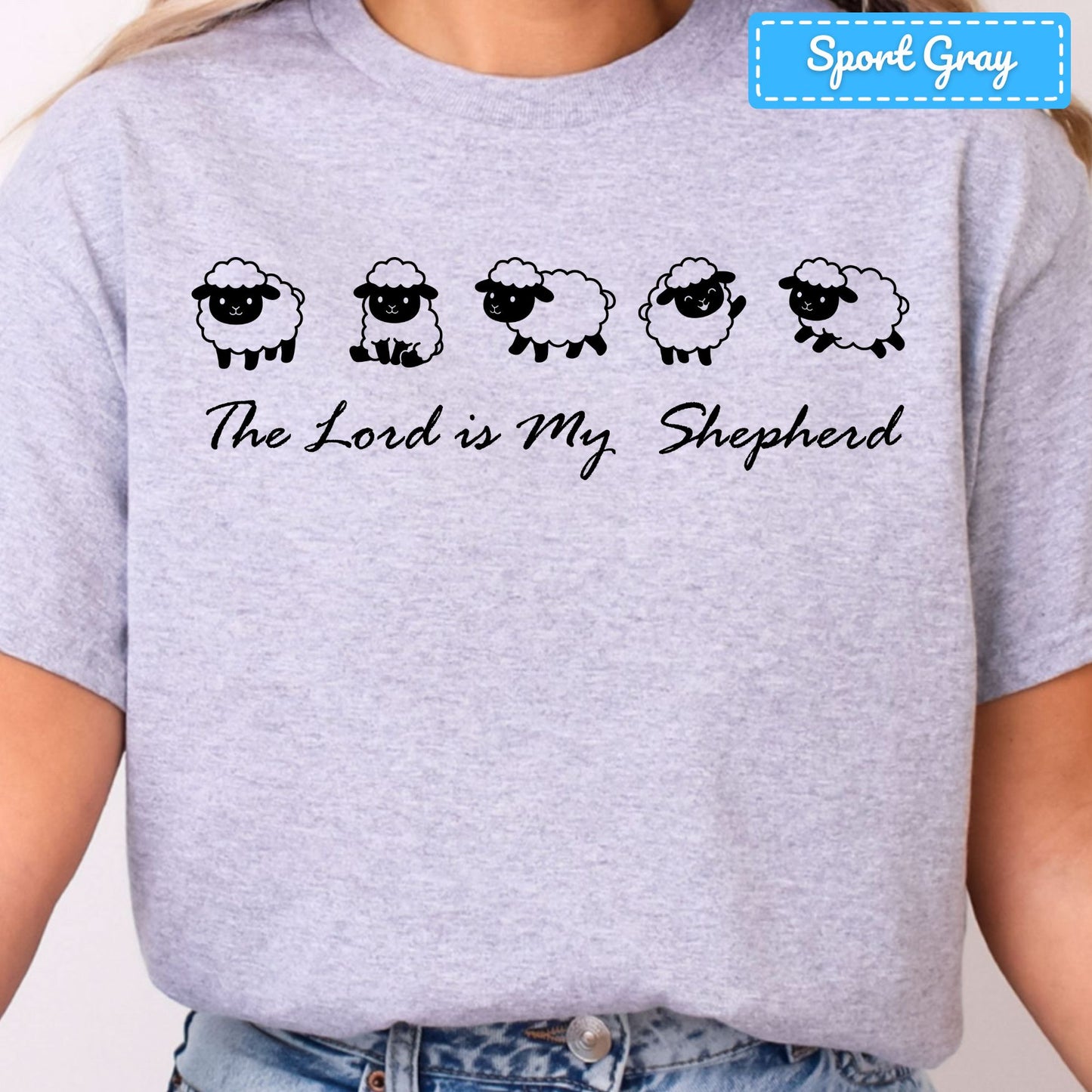 The Lord Is My Shepherd Christian T-Shirt, Sheep Flock Sweatshirt, Faith Tee