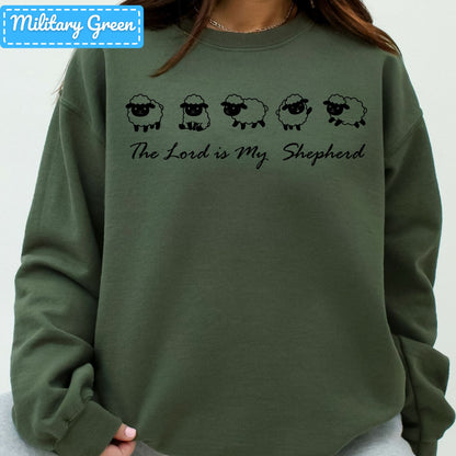The Lord Is My Shepherd Christian T-Shirt, Sheep Flock Sweatshirt, Faith Tee