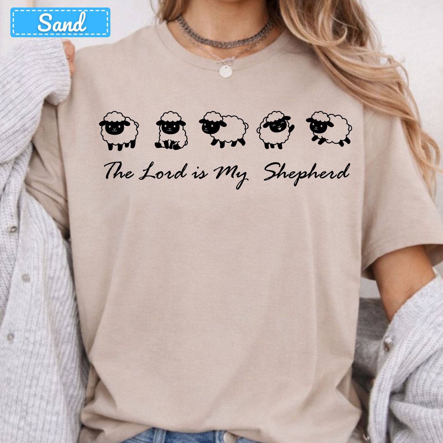The Lord Is My Shepherd Christian T-Shirt, Sheep Flock Sweatshirt, Faith Tee