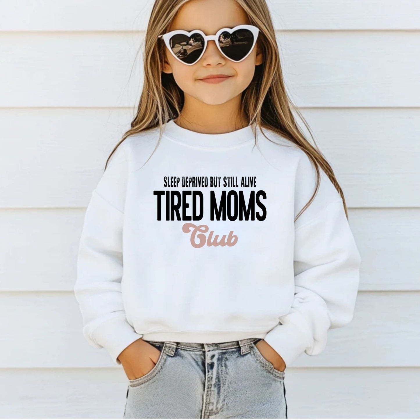 Tired Moms Club DTF Transfer ready to Press