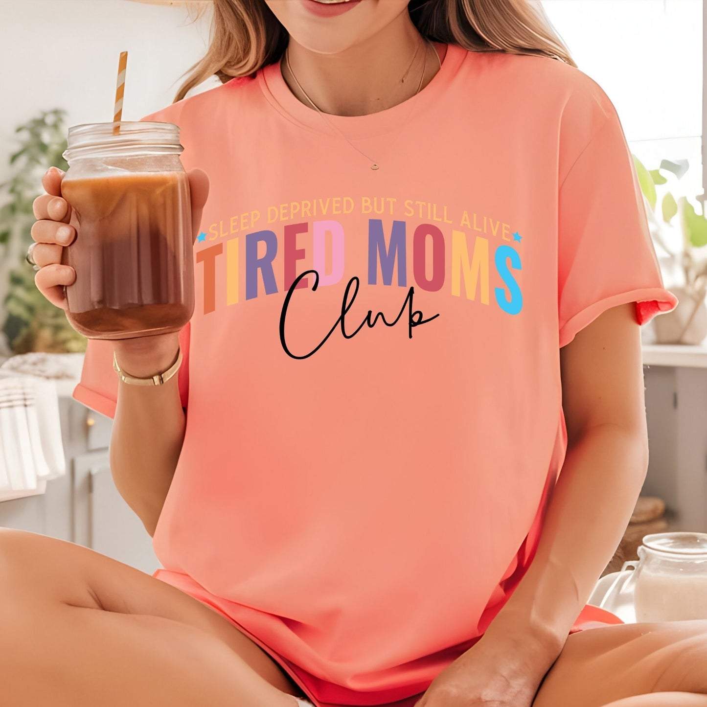 Tired Moms DTF Transfer ready to Press
