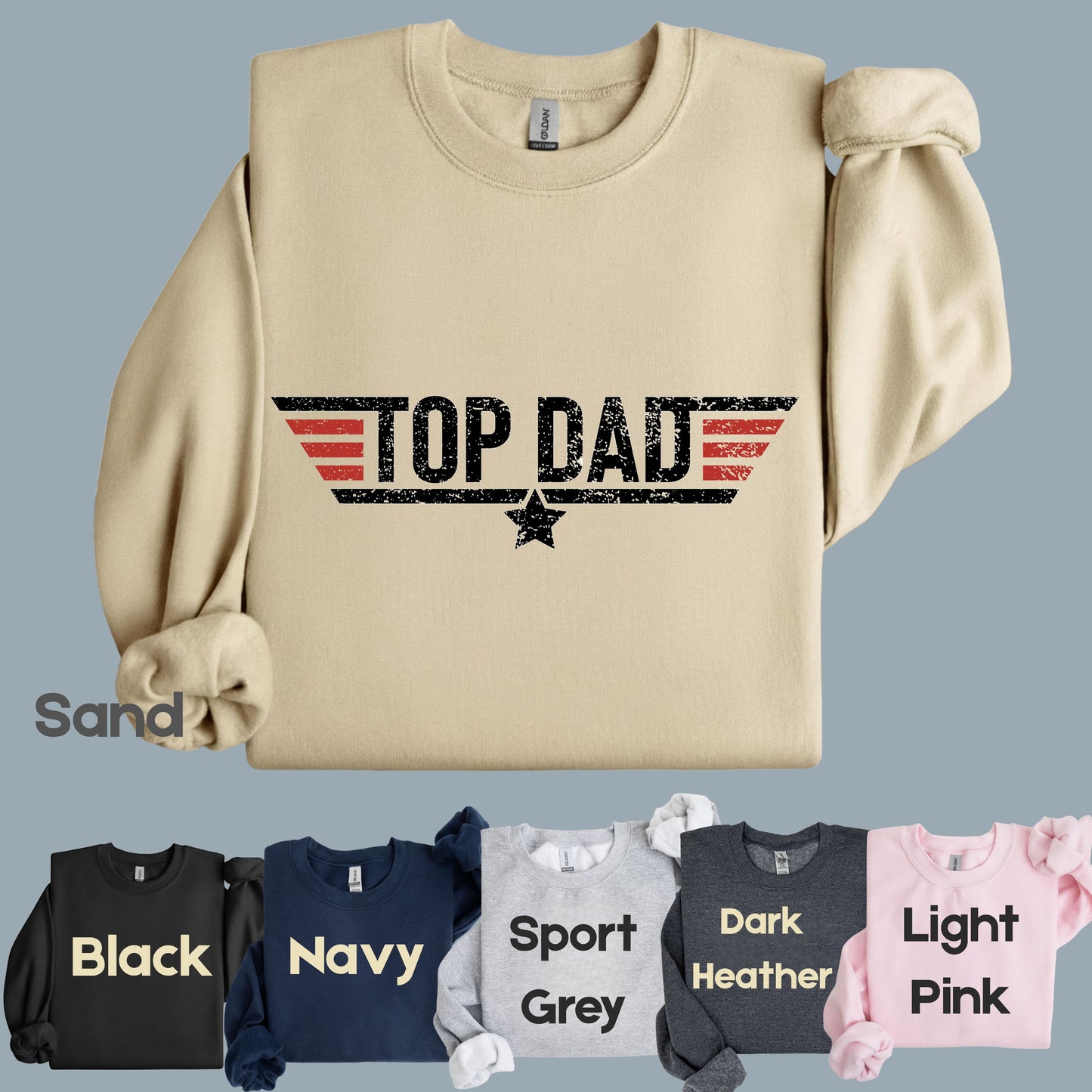 Top Dad Comfort Colors T Shirt