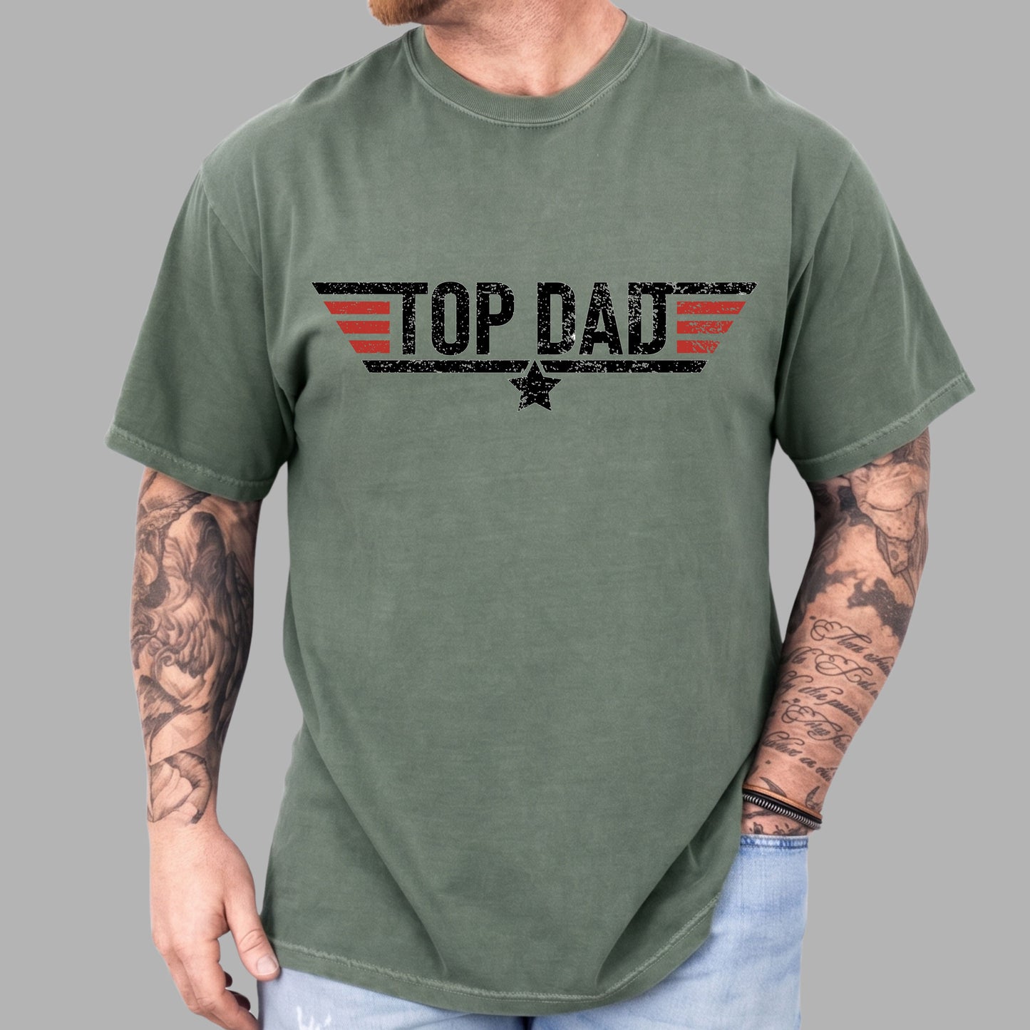 Top Dad Comfort Colors T Shirt
