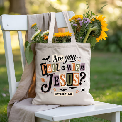 Are You Falloween Jesus Christian Halloween T-Shirt, Matthew 4:19 Ransom Note Tee
