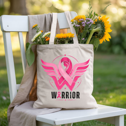 Breast Cancer Pink Ribbon Warrior T-Shirt, Wings Hope Survivor Awareness Tee