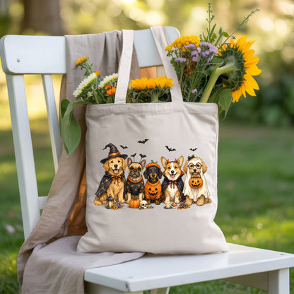 Halloween Dogs Comfort Colors T Shirts Cute Witchy Puppy Pumpkin Tees Spooky Costume Corgi Frenchie Golden Retriever Shirt Autumn Fall Graphic Hoodie