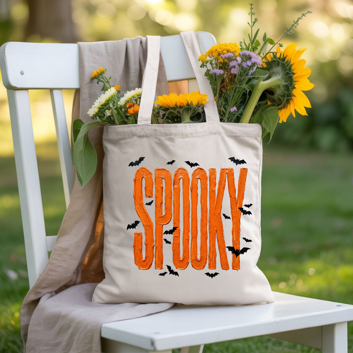 Spooky Halloween Bats Orange Frosting T-Shirt, Halloween Season Cute Spooky Tee
