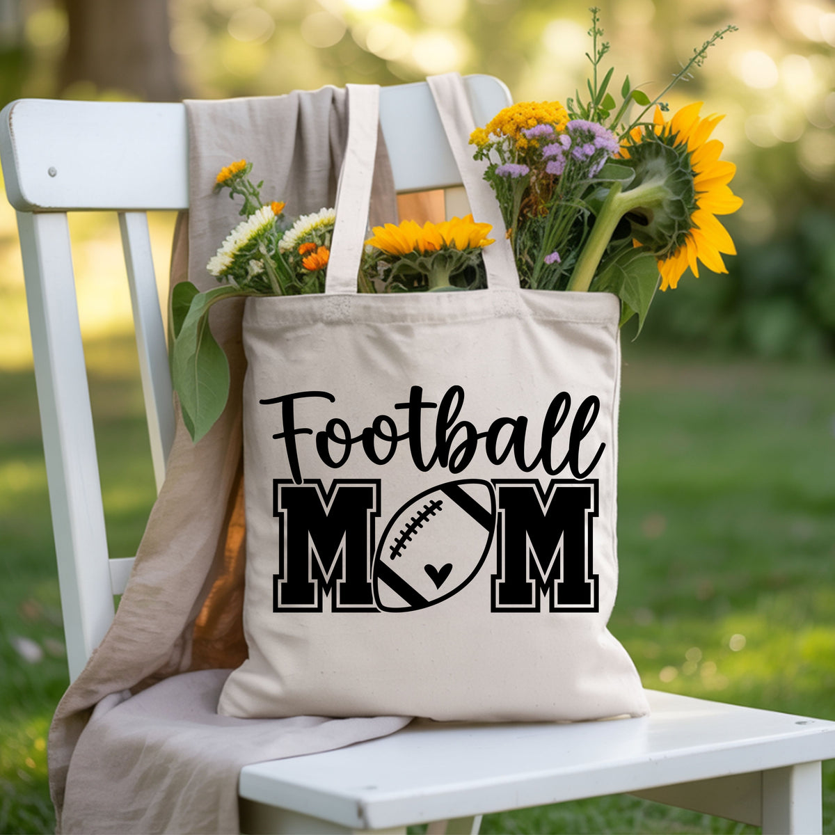 Football Mom Game Day Heart T-Shirt, Sports Season Varsity Letters Comfort Color Tee