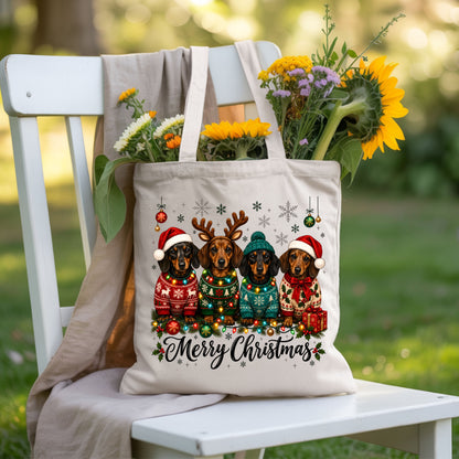 Christmas Dachshund Merry Christmas Dogs T-Shirt, Santa Hat Holiday Pet Lover Tee