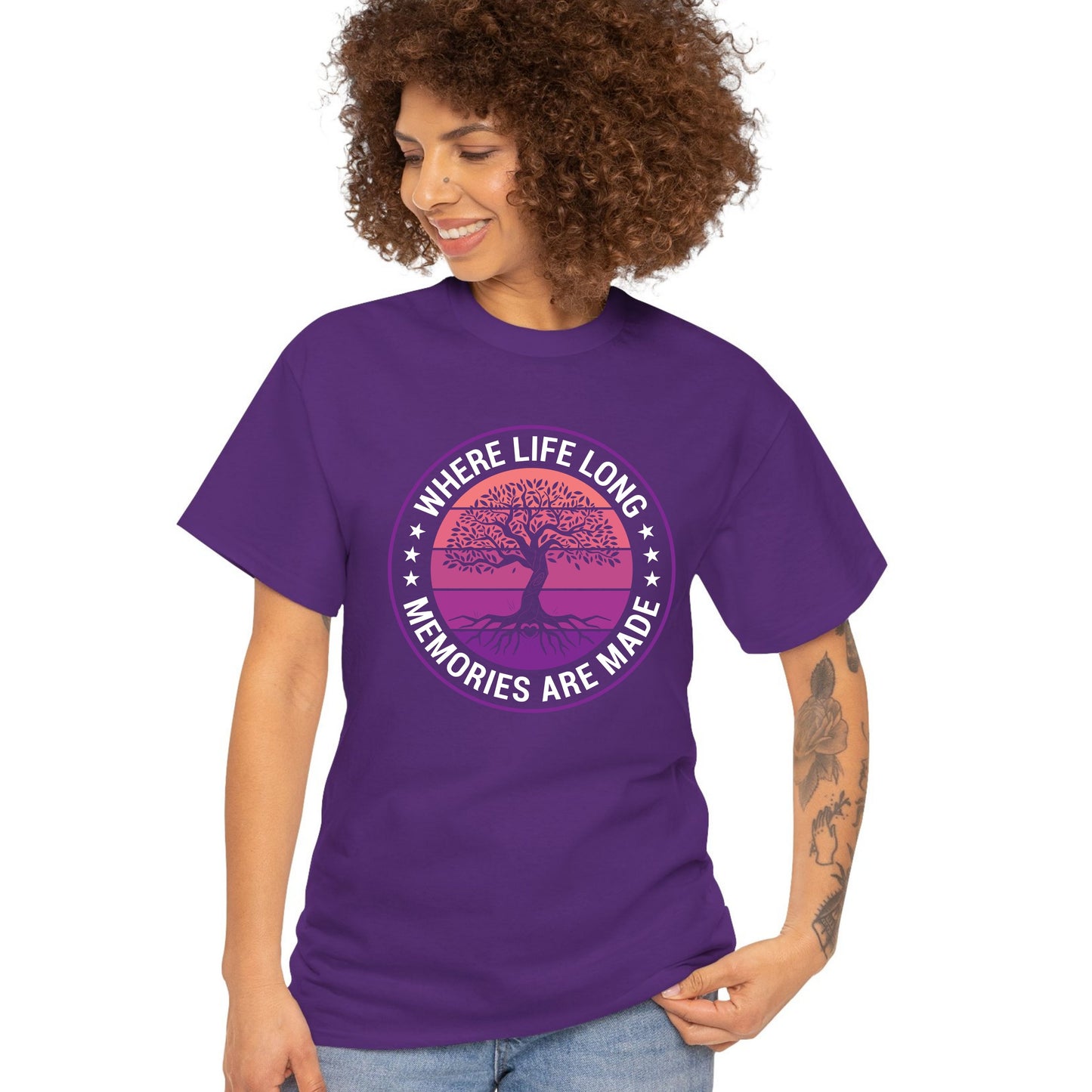 Tree of Life T Shirt Family Reunion 2026 Tee Pink Purple Sunset Roots Shirt For Adult Youth Toddler Nature Lover Gift Matching Family Outfits Tees