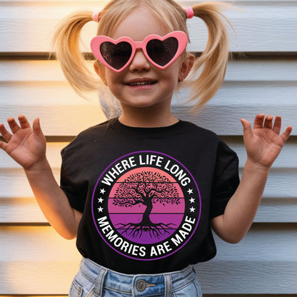 Tree of Life T Shirt Family Reunion 2026 Tee Pink Purple Sunset Roots Shirt For Adult Youth Toddler Nature Lover Gift Matching Family Outfits Tees