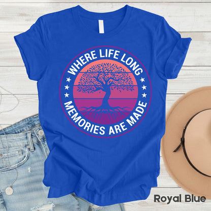 Tree of Life T Shirt Family Reunion 2026 Tee Pink Purple Sunset Roots Shirt For Adult Youth Toddler Nature Lover Gift Matching Family Outfits Tees