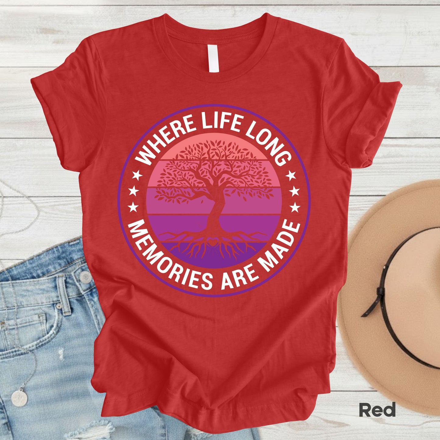 Tree of Life T Shirt Family Reunion 2026 Tee Pink Purple Sunset Roots Shirt For Adult Youth Toddler Nature Lover Gift Matching Family Outfits Tees