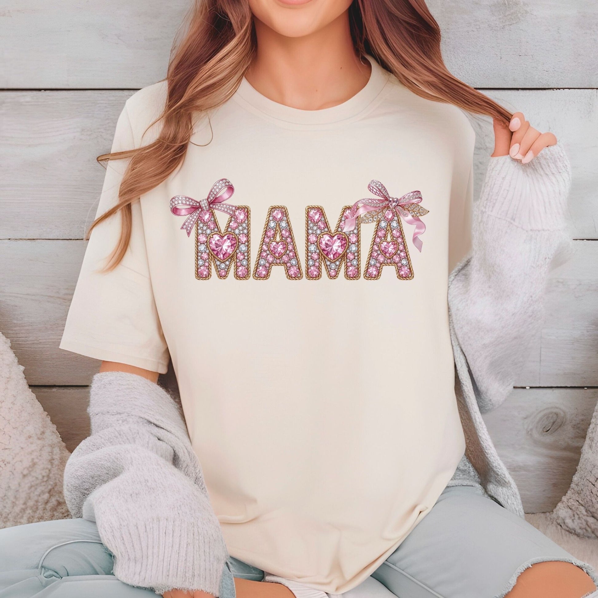 Trendy Mom DTF Transfer ready to Press Mother's Day Floral Heat Transfer for Shirts Mom UV Sticker Print Mommy Iron on Transfer