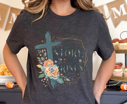 True Story He Is Risen T Shirt Christian Easter Tee Floral Cross Faith Shirt Adult Youth Toddler Baby Religious Gift Resurrection Sunday