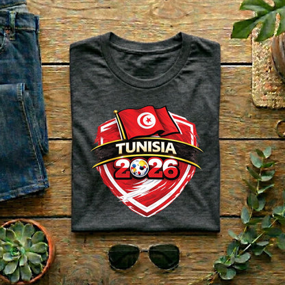 Tunisia 2026 World Cup T Shirt Soccer Supporter Tees