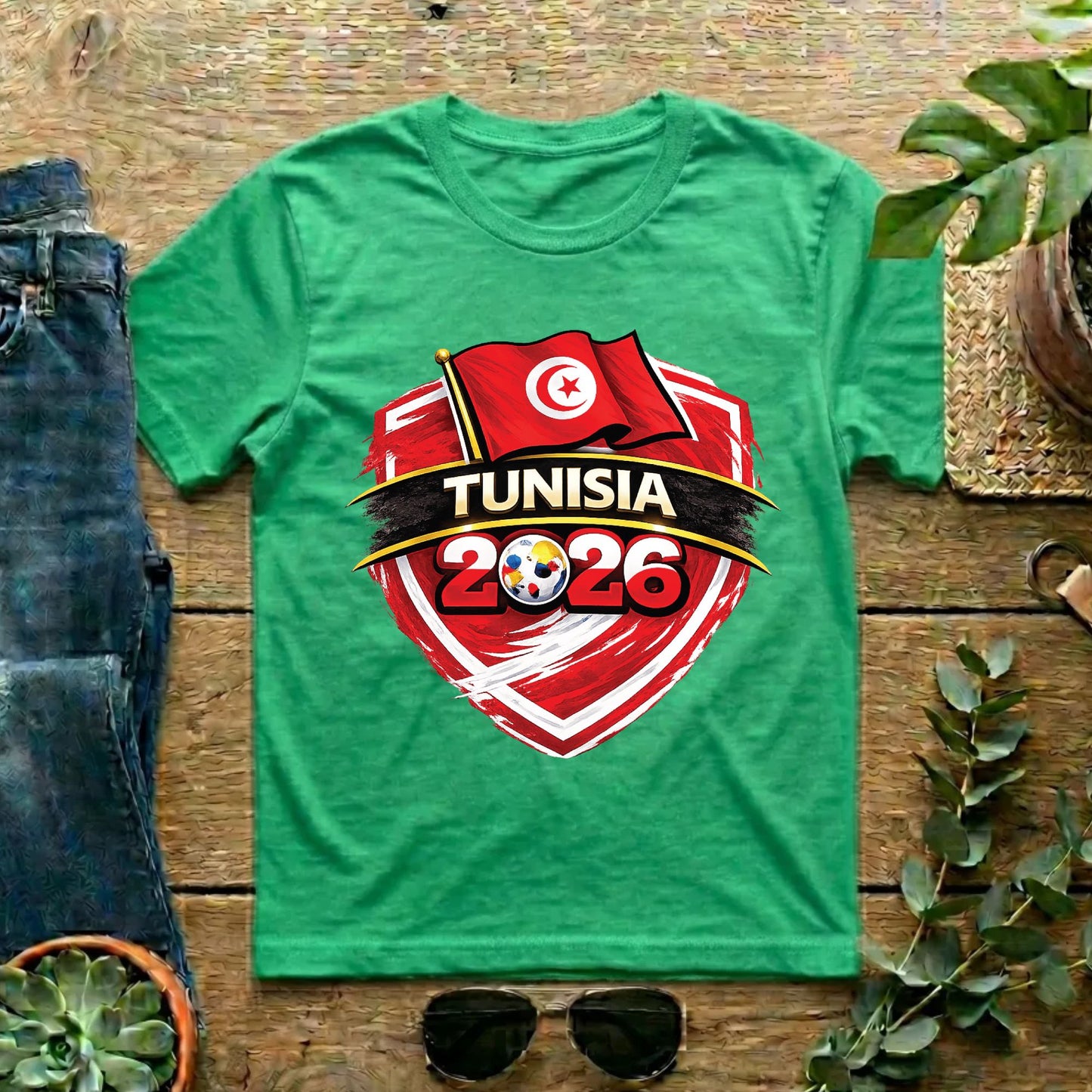 Tunisia 2026 World Cup T Shirt Soccer Supporter Tees