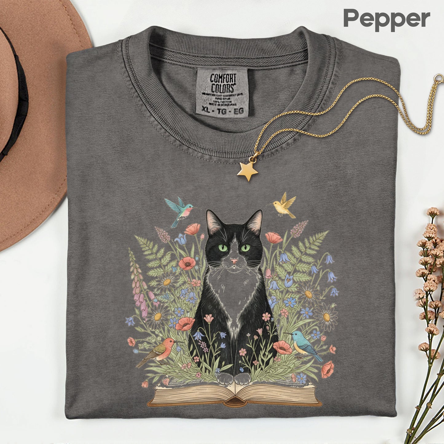 Tuxedo Cat Comfort Colors T Shirt