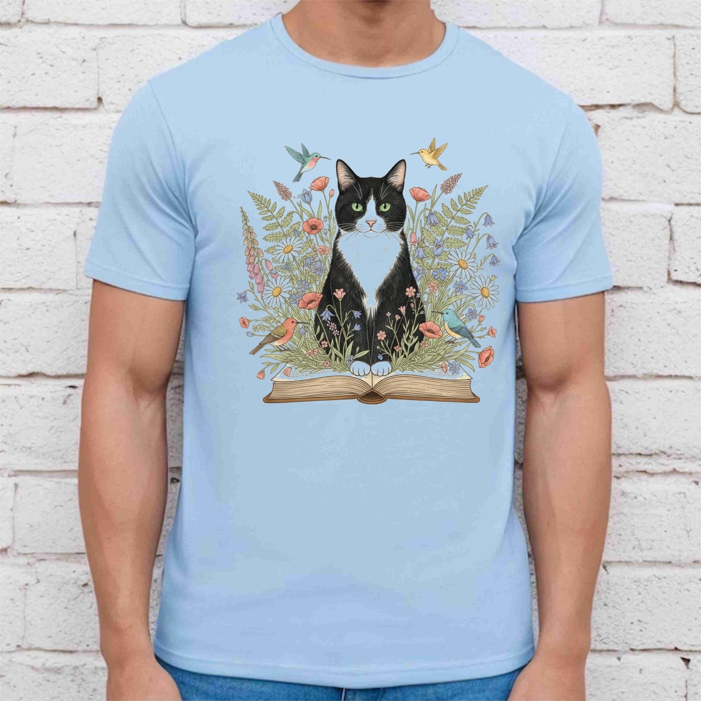 Tuxedo Cat DTF Transfer Ready to Press