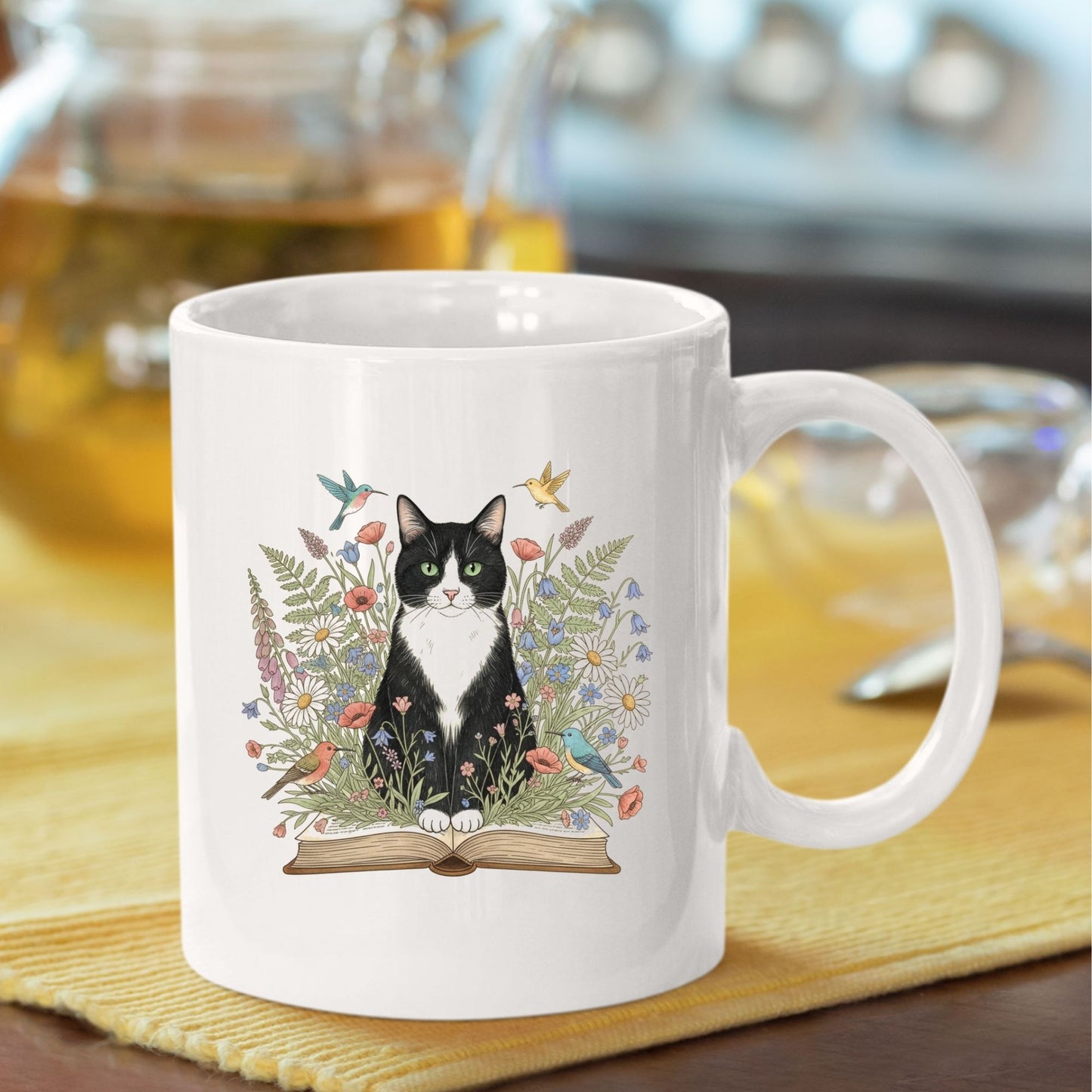 Tuxedo Cat DTF Transfer Ready to Press