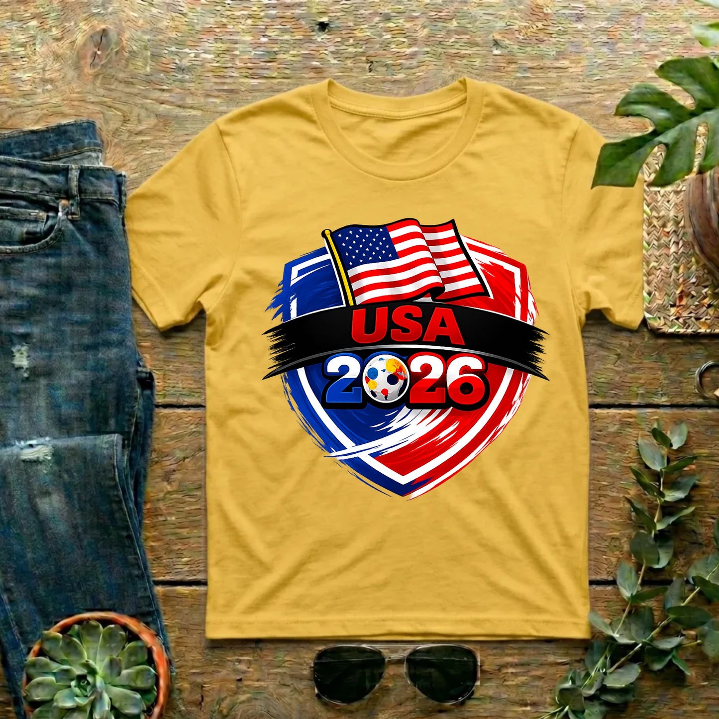 USA 2026 World Cup T Shirt Soccer Supporter Tees