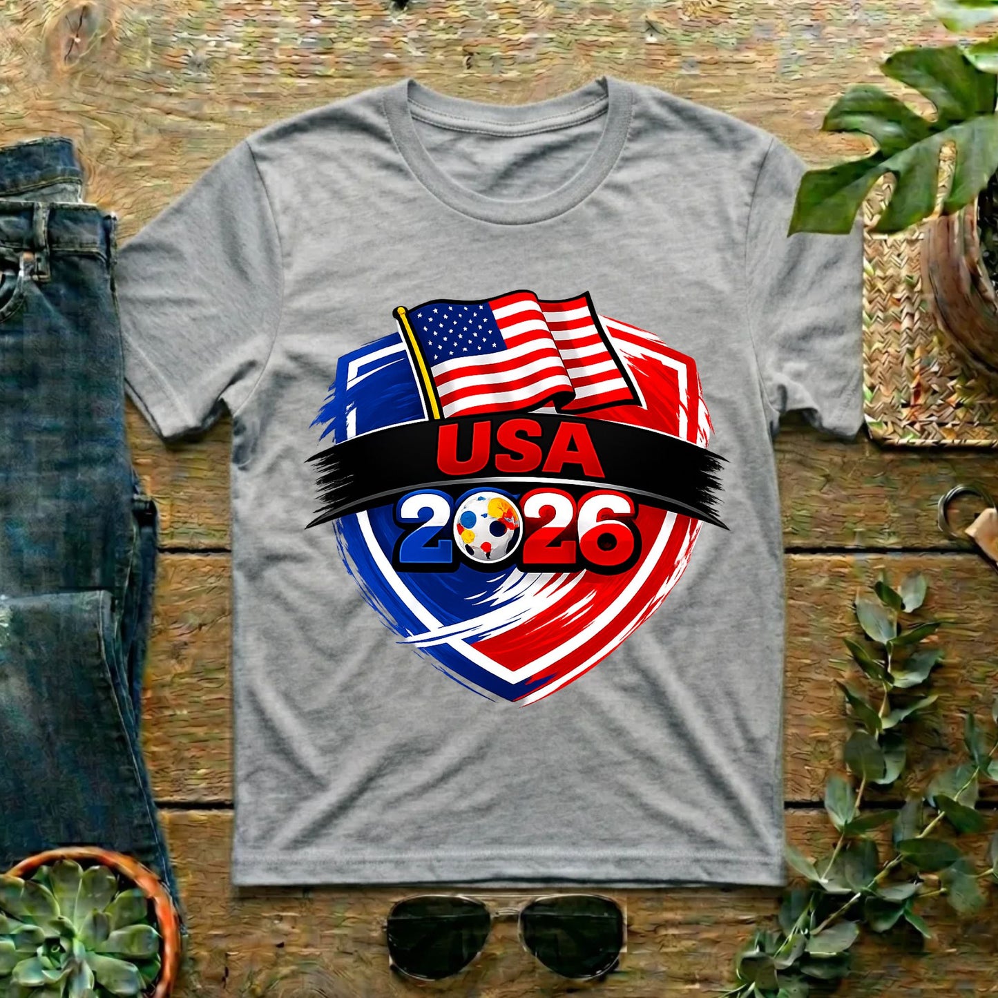 USA 2026 World Cup T Shirt Soccer Supporter Tees