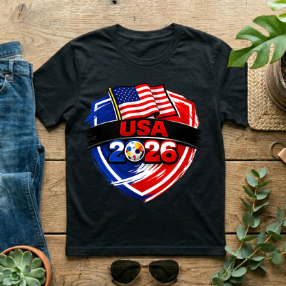 USA 2026 World Cup T Shirt Soccer Supporter Tees