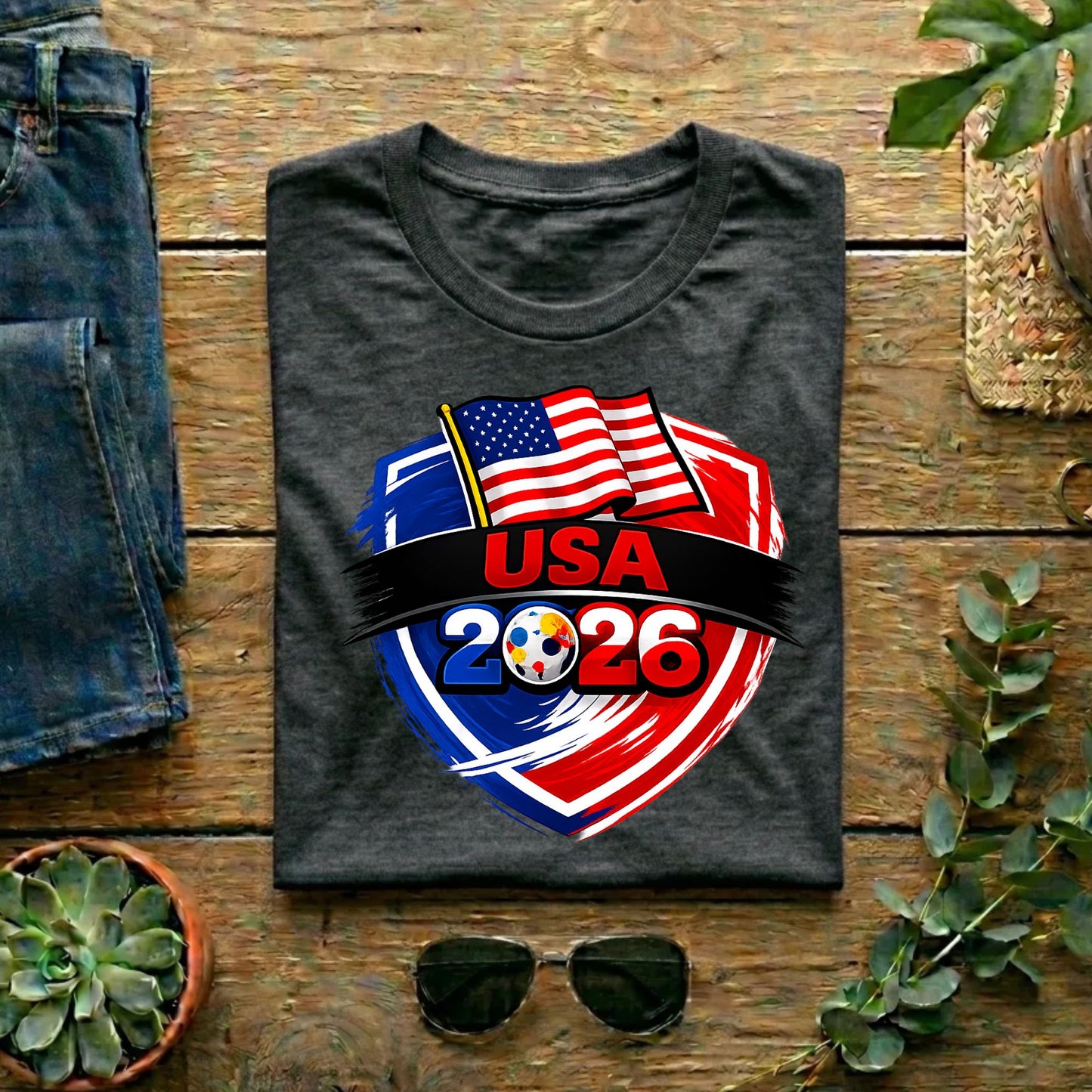 USA 2026 World Cup T Shirt Soccer Supporter Tees