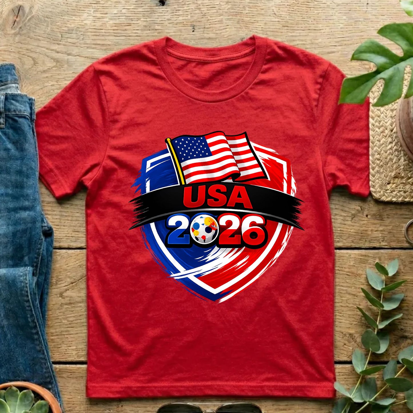 USA 2026 World Cup T Shirt Soccer Supporter Tees