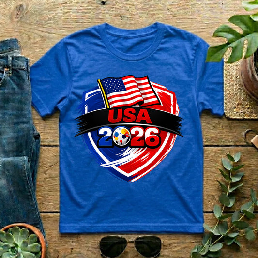USA 2026 World Cup T Shirt Soccer Supporter Tees